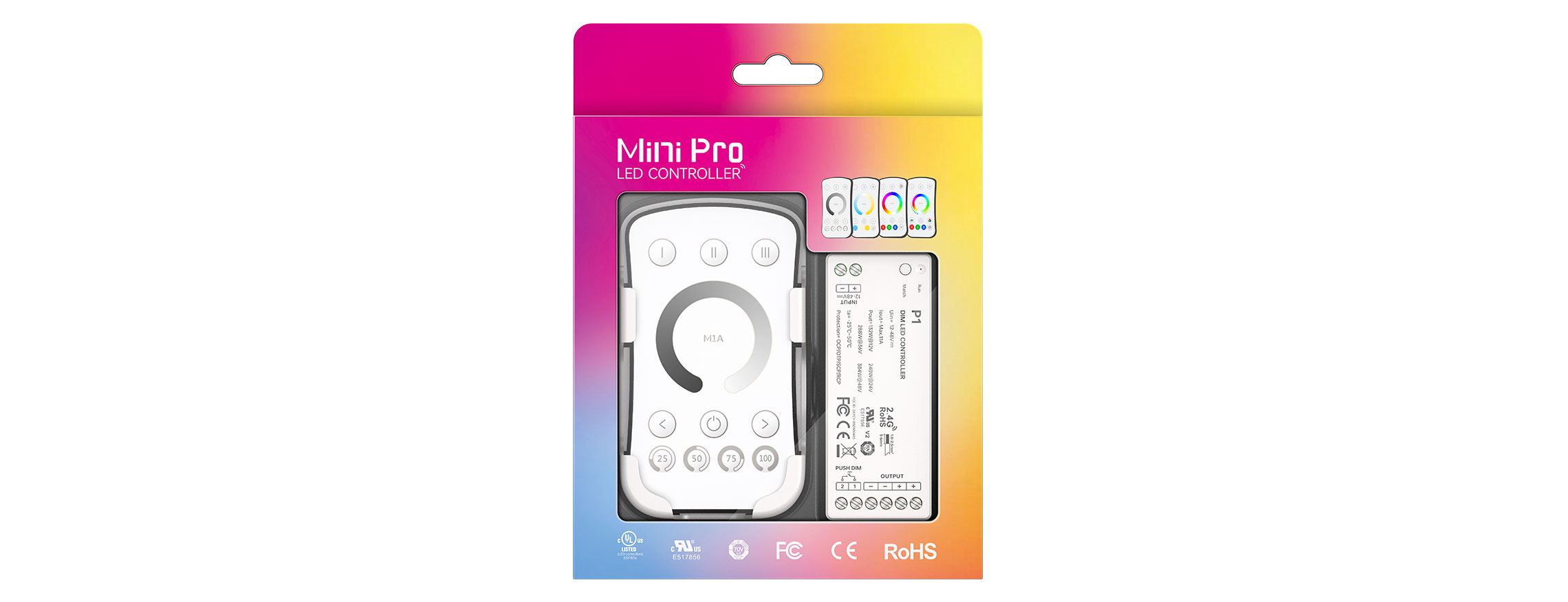 单区RF 2.4G无线LED控制器 M1A+P1