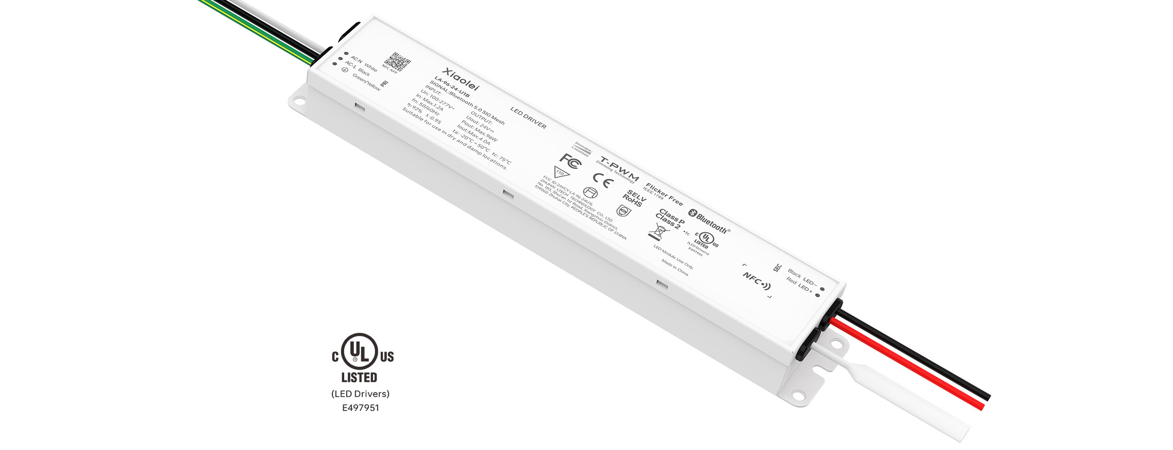 60W 24V UL Certification NFC CV Bluetooth LED driver LA-60-24-U1B