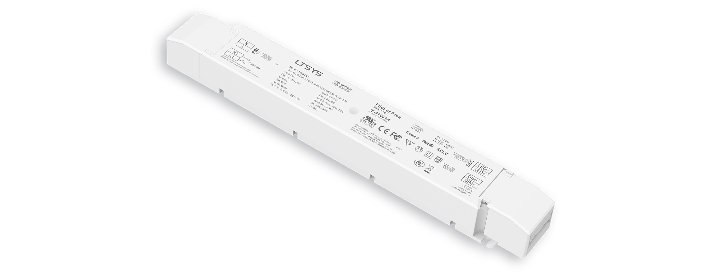 60W 24VDC CV 0/1-10V Driver LM-60-24-U1A2